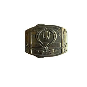 Small Vintage Art Nouveau Style Floral Buckle Metal Belt Buckle Accessory